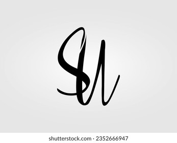 Initial SU,SW letter Logo Design vector Template. Monogram, lettermark SU,SW logo Design