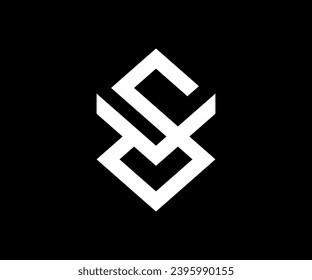 Initial sv letter logo design vs vector image