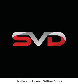 Initial SVD Modern Geometric Business Creative Design Logo