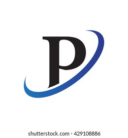 initial swoosh logo P