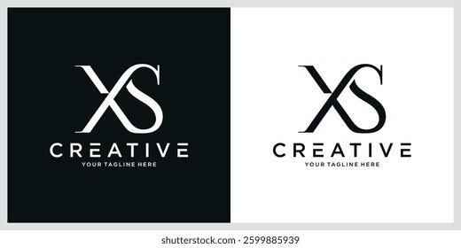 Initial SX letter logo design vector