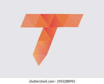 
Initial T colorfull vector logo.