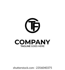 Diseño inicial de logotipo con letras T y F