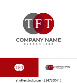 Initial T F T logo design vector template, Creative T logo design concepts