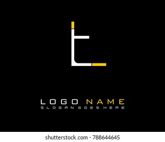 Initial T & L minimalist logo template vector