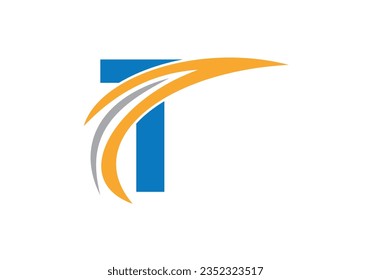 Initial T Letter Alphabet Logo Design In Vector Format. Logotype For Business And Company Identity