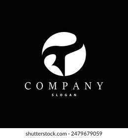 Letra inicial T Alfabeto Logo Diseño moderno y de lujo Icono Vector Elemento de Plantilla