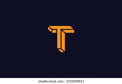 Initial T Letter Logo Design Vector Template. Monogram and Creative Alphabet TT Letters icon Illustration.