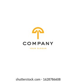 Initial T logo design icon vector illustration