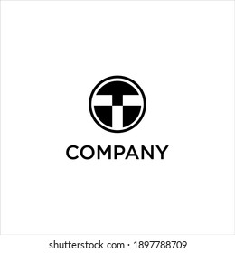 Initial T logo , with Modern And Geometric Icon vector Illustration
