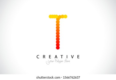 Initial T Modern Trendy Design Logo Concept. Creative look Icon Logo with circle and gradient style Vector Illustration.