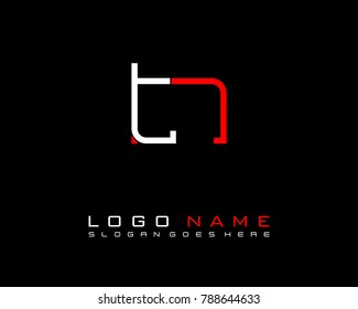 Initial T & N minimalist logo template vector