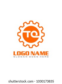 Initial T & O gear logo template vector