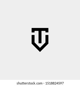 Initial T Shield Logo Template Vector Design