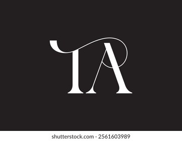 Initial TA Logo Design Vector
