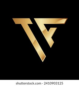 Initial TA Triangle Logo Design