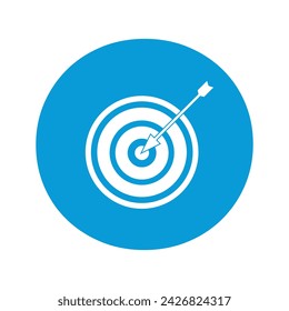 Initial Target Logo combine with letter O vector template