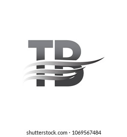Initial TB wing logo, grey color vector logotype, logo for company name business and company identity.