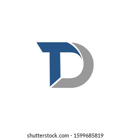   Initial TD logo vector template