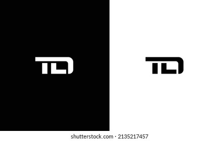 Initial TD logo vector template