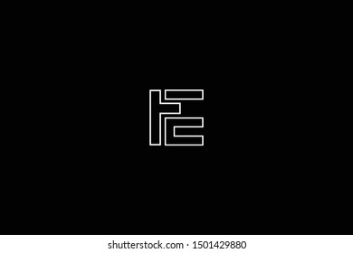 Initial TE ET Letter Logo Design Vector Template. Monogram and Creative Alphabet T E Letters icon Illustration.
