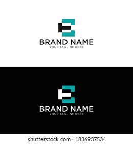 Initial TE ET moderne Monogramm und elegantes Logo-Design, Professional Letters Vector Icon Logo auf schwarzem Hintergrund.