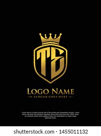 initial TE letter with shield style logo template vector