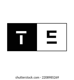 initial TE logo business letter finance signature