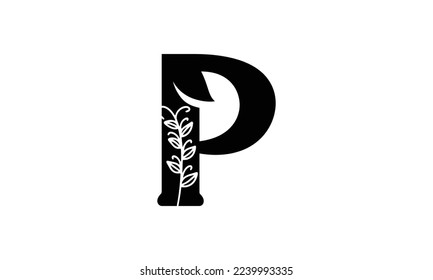 Plantilla inicial, Lógicos femeninos con elementos vegetales orgánicos.