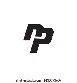 Initial text Np, Creative for business template icon