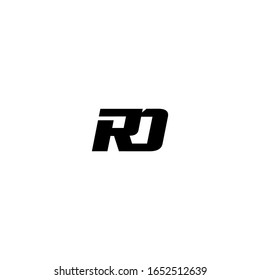 Vector de logotipo de letra RD DR de texto inicial. Ilustración del logotipo de plantillas DR de carta