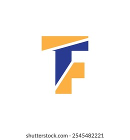 initial tf letter logo design vector template, tf logo vector, initial ft letter design, tf logo vector for business and monogram.TF logo Design Template Vector Graphic