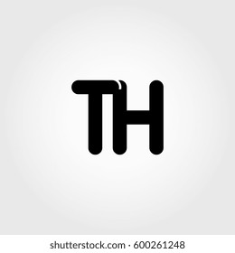 initial th black business logo