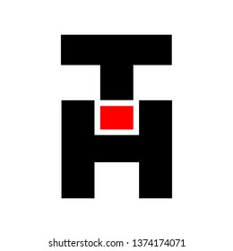 Initial TH Letter Logo