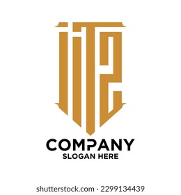 initial three letter shape logo vector I I T S