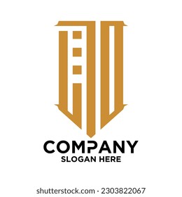initial three letter shape logo vector L T D