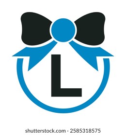 Initial Tie Logo Combine With Letter L Vector Template