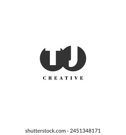 Initial TJ company creative label trendy idea brand