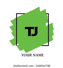 Initial TJ logo template vector illustration