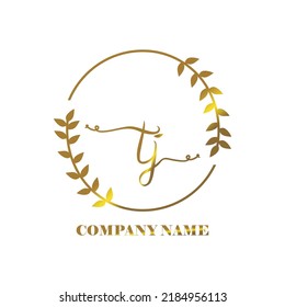 initial TJ logo vector handwriting signature Elegant branding art