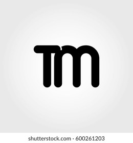 initial tm black business logo