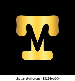 initial TM letter logo design template