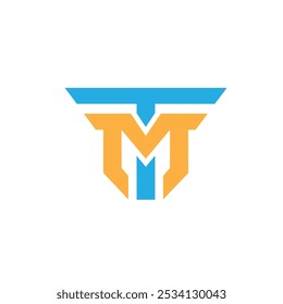 Initial TM Letter MT logo design vector illustration, tm logo design for business, mt icon design, mt symbol design, tm vector icon for any business