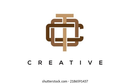 initial TOC, COT letters Monogram Logo. Creative Modern TOC, COT Letters icon vector Illustration.