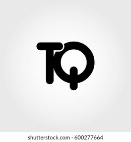 initial tq black business logo