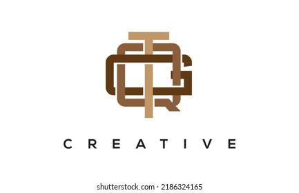 initial TQG letters Monogram Logo. Creative Modern TQG Letters icon vector Illustration.
