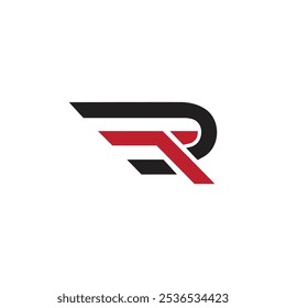Diseño inicial del logotipo de la letra tr, Plantilla del Vector del logotipo tr, letra inicial de RT para los negocios, diseño del logotipo tr, Plantilla inicial del Vector del diseño del icono de la letra tr, RT