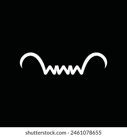 Initial Triple W unique modern logo design template, logo on black background