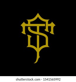 Initial TS logo design vector template