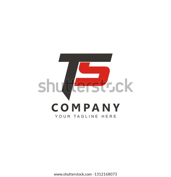 Initial Ts Logo Design Vector Stock Vector (Royalty Free) 1312168073